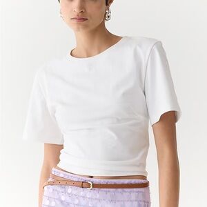 J. Crew Mariner cloth fitted-waist T-shirt Sz Small NWT